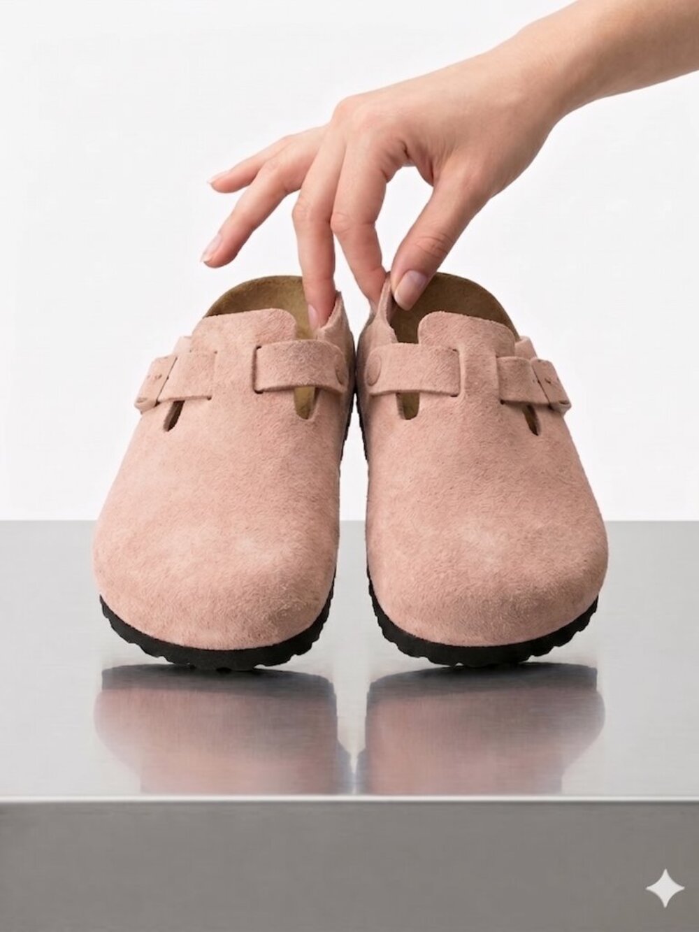💥 Birkenstock Boston Kids Clogs Pink Clay Suede EU 34 / US 3–3.5 NWOT Cozy - Picture 2 of 6